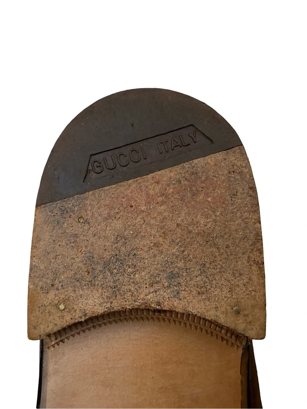 Vintage Gucci Horsebit Loafers Brown Suede Leather Dress Shoe 41 Italy 7.5